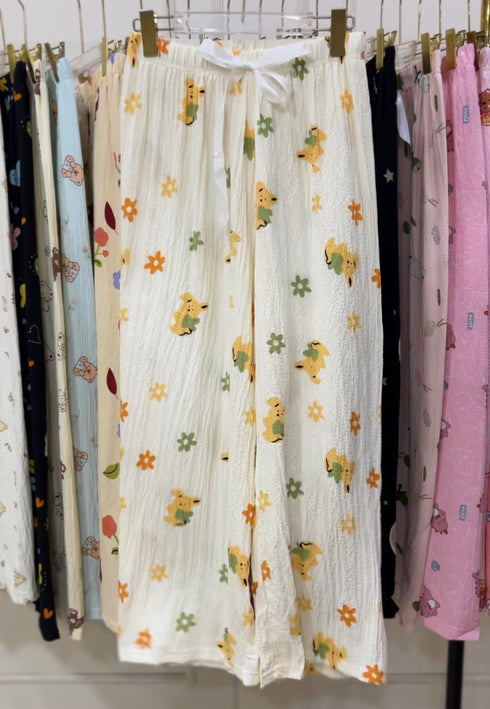 Summer Cute Print Loose Pyjamas